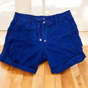 Lauren Ralph‎ Lauren Royal Blue Cargo Shorts Women 6P Summer Coastal Resort Wear
